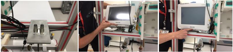 attaching the monitor