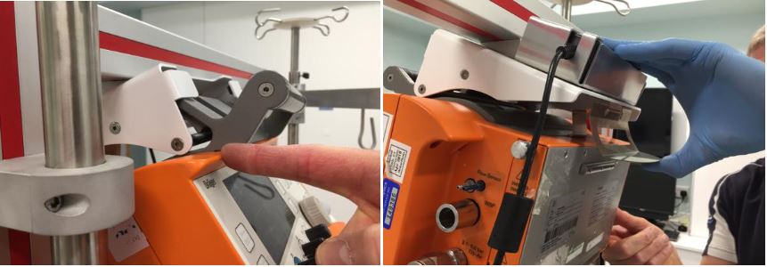 attaching the Oxylog 3000