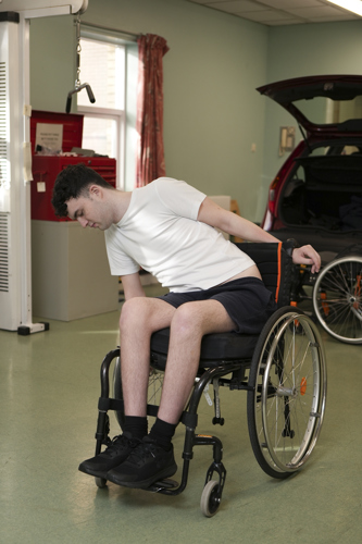 Pressure relief leaning sideways