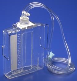 Single bottle underwater seal drainage system.