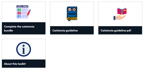 Screenshot of a toolkit with four tiles