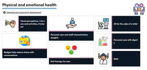 Screenshot of masonry tiles design