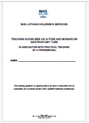 Front page of the G-tube and Monarch gastrostomy tube teaching guidelines