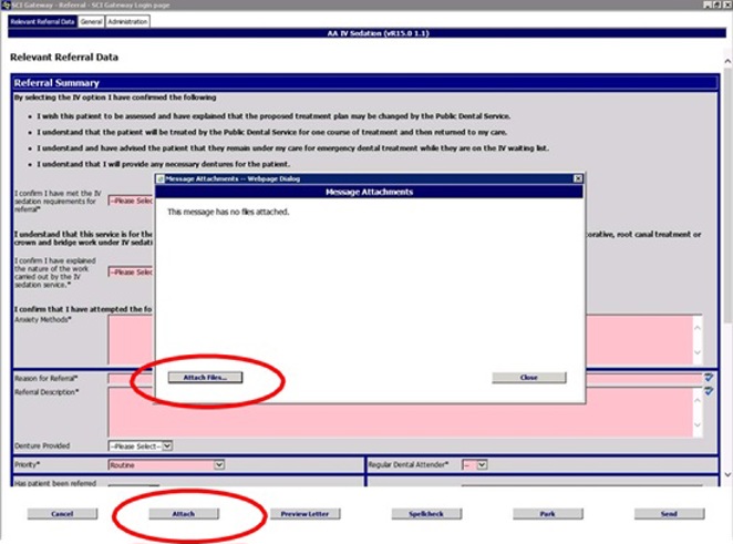SCI gateway screenshot