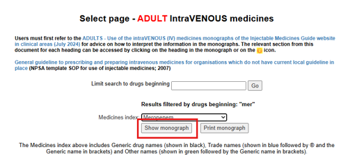 Screenshot of Search meds 3