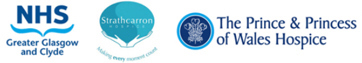 Programme organiser logos nhsggc, strathcarron hospice P&P hospice