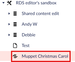 Example showing shared content picker page published within toolkit