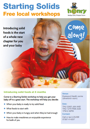 Starting Solids workshops