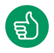 SIGN thumbs up icon